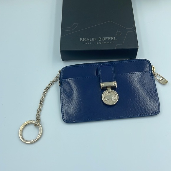NEW Braun Buffel coin & credit card keychain wallet - Picture 6 of 8